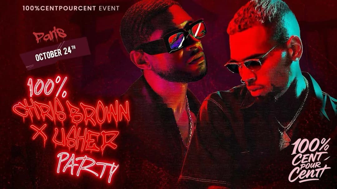 100% Chris Brown x Usher Party