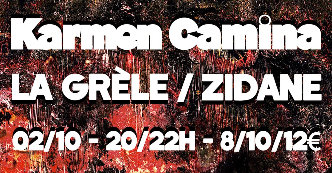 Concert : Zidane (live), La Grêle (live)