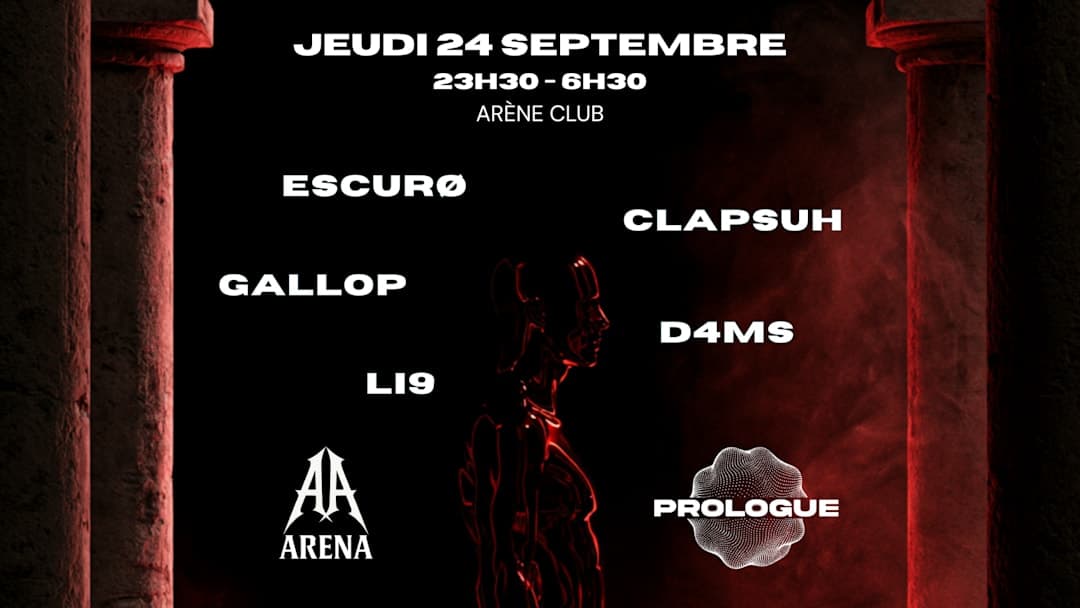 Jeudi techno : Arena x Prologue