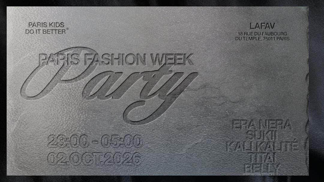 Paris kids do it better - Fashion Week party