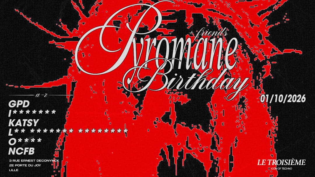Pyromane birthday and friends