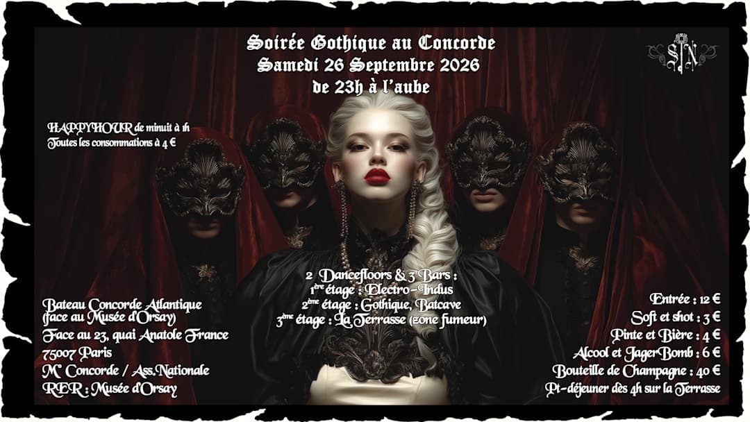 Soirée gothique à Concorde