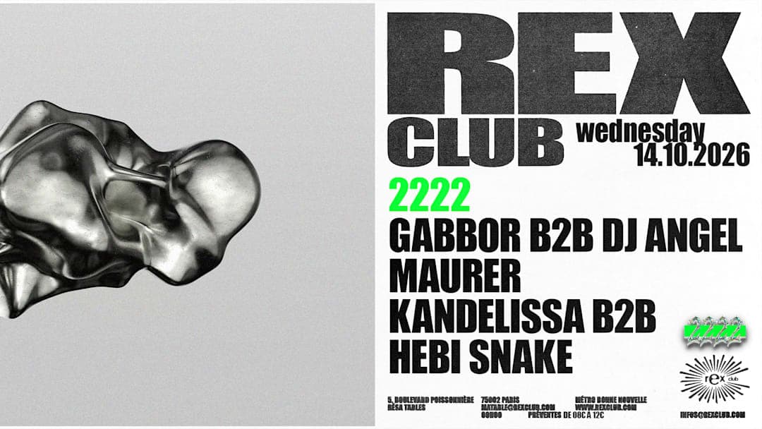 2222 : Gabbor b2b DJ Angel, Maurer, Kandelissa b2b Hebi Snake