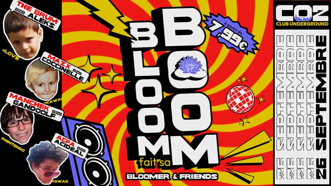 Bloom fait sa Boom | Acfa, The Brum, Acidéale, Manchek...