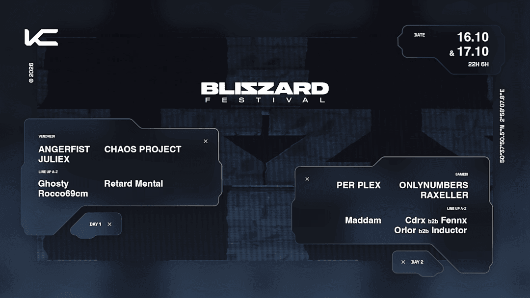 Blizzard Festival : Angerfist, Onlynumbers & more