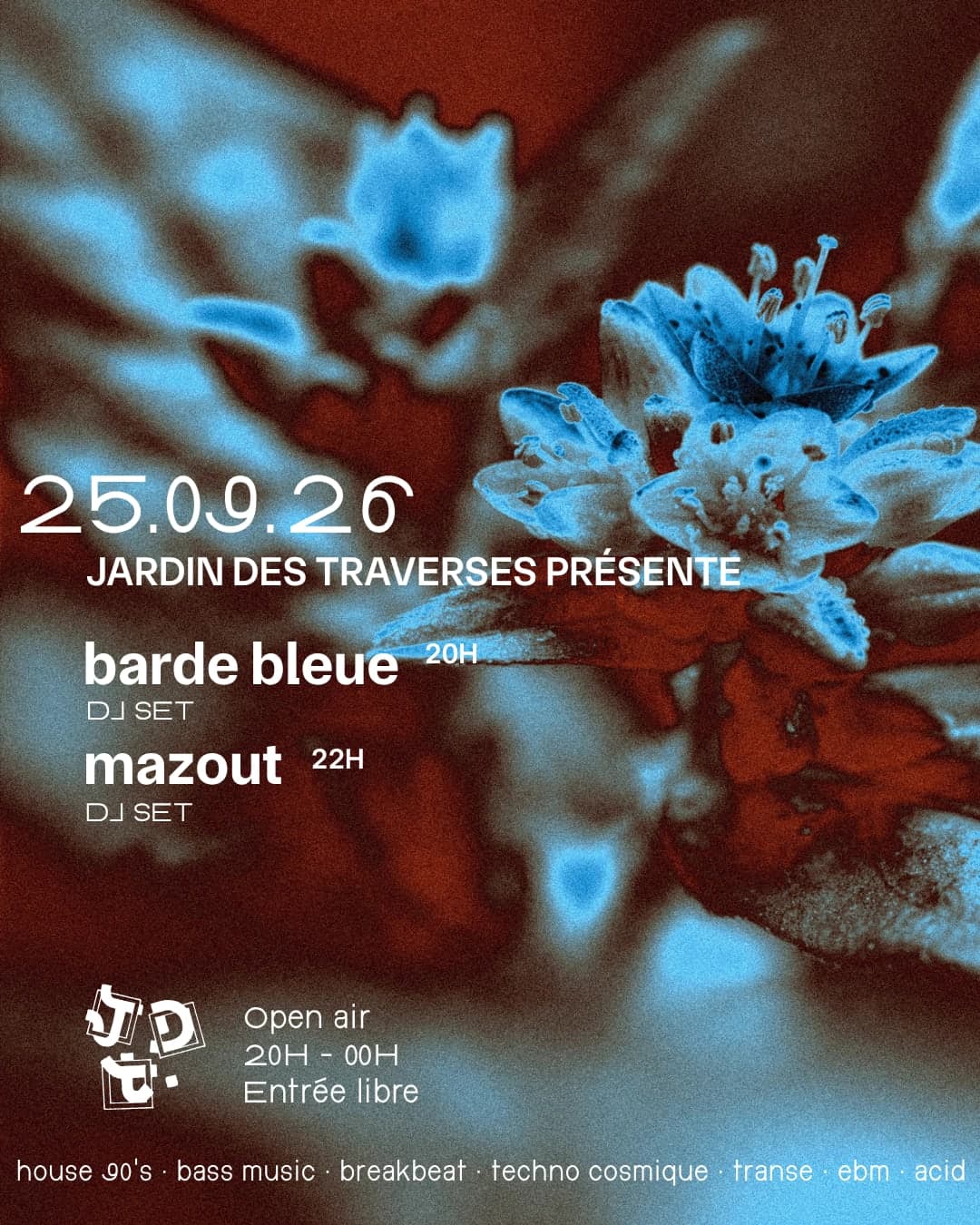 Open air Barde bleue & Mazout