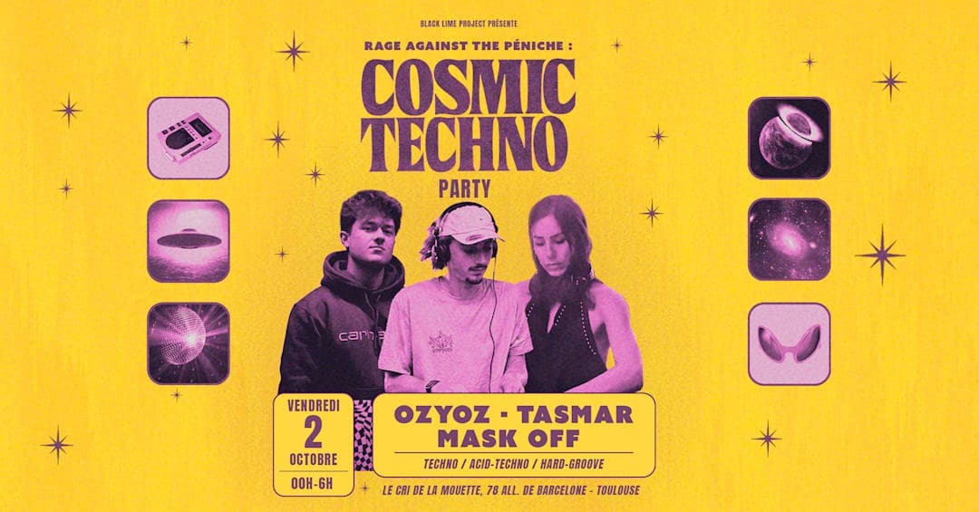 Rage Against the Péniche : cosmic techno party IV