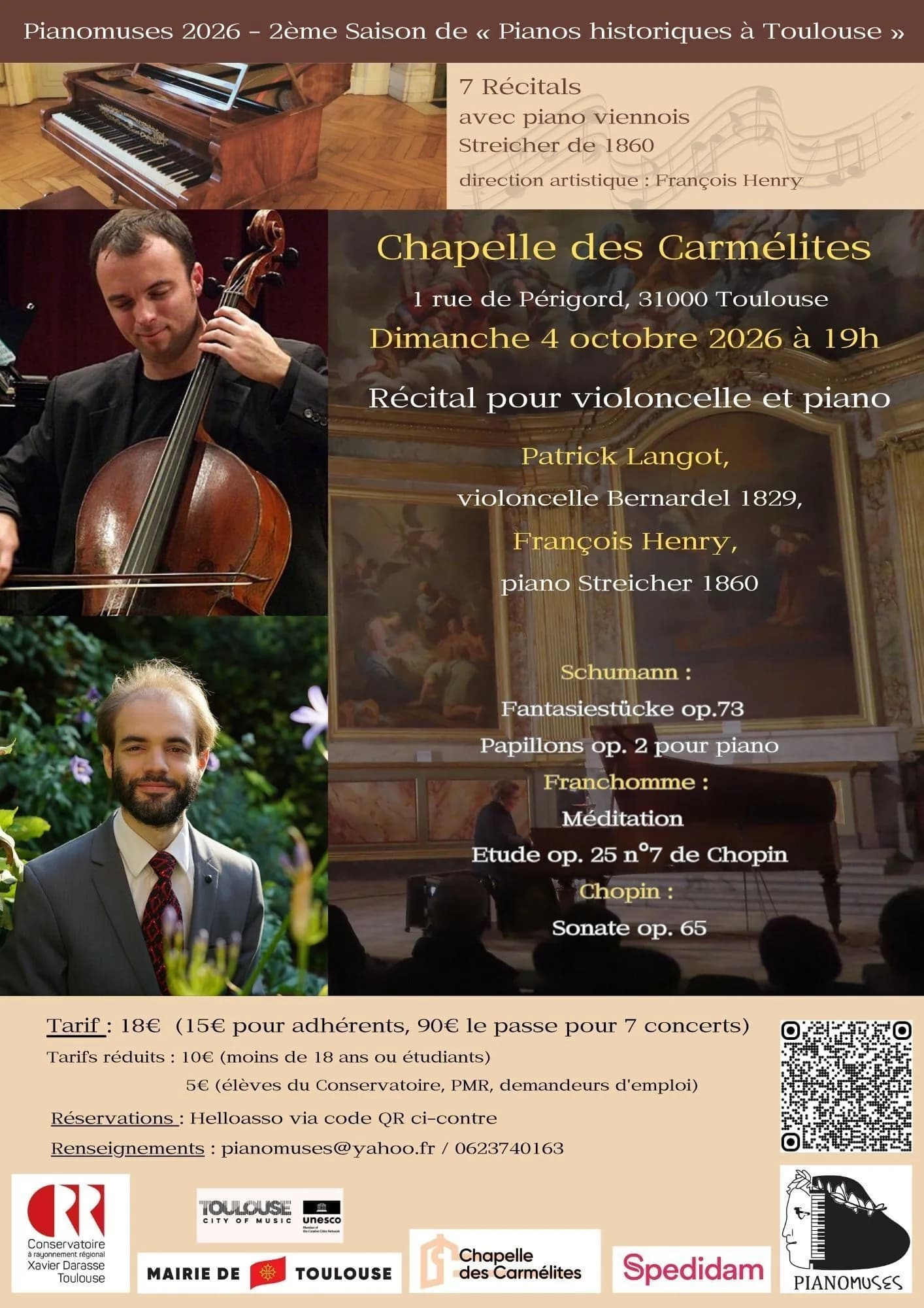 Récital pour violoncelle et piano
