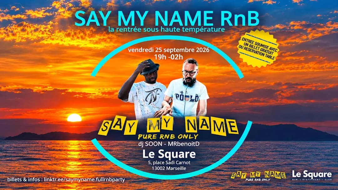 Say My Name RnB Party