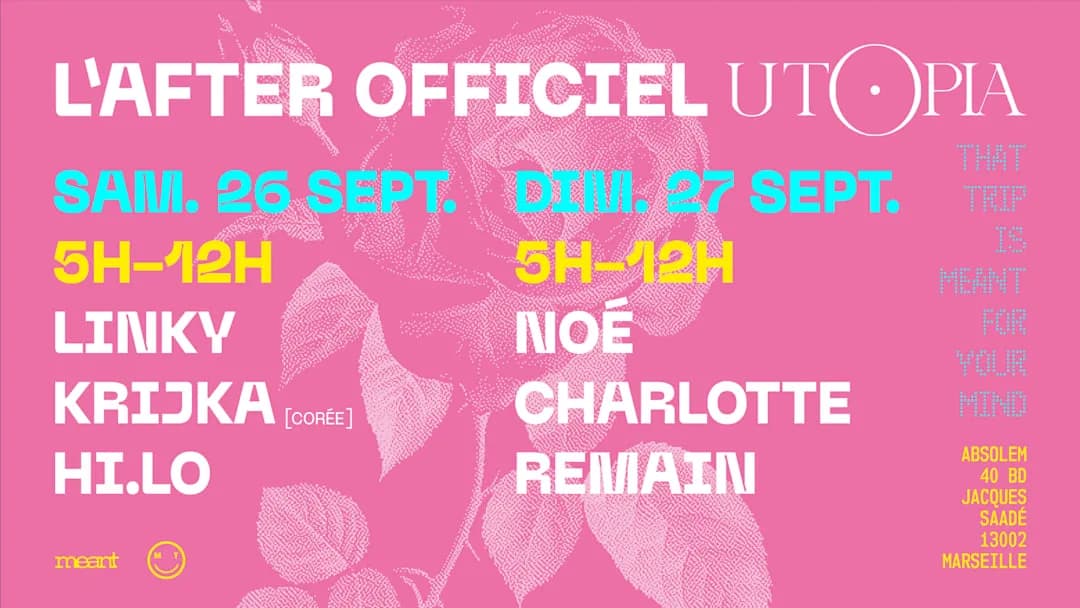 That Trip - L'after officiel d'Utopia w/ Charlotte, Krijka...